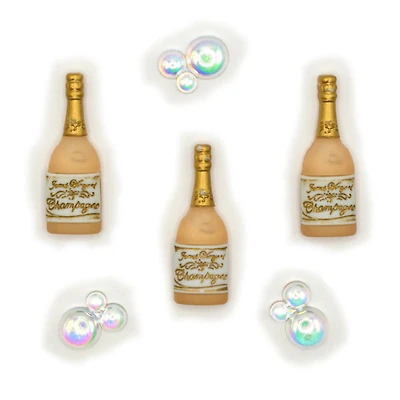 Dress It Up Congratulations Champagne Bubbles Beverage Themed Buttons