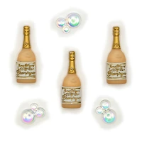 Dress It Up Congratulations Champagne Bubbles Beverage Themed Buttons