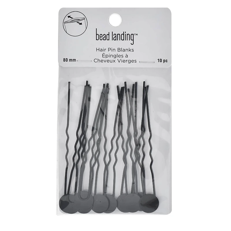 Hair Pins with 12mm Circle Blanks