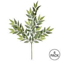 Mini Green Leaves Spray, 6ct.