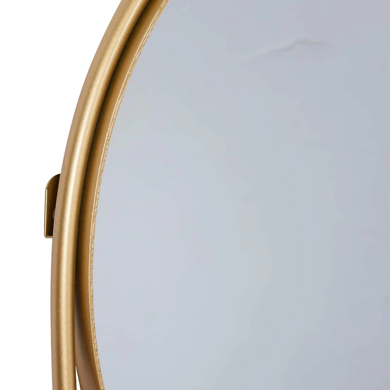 43" Gold Contemporary Metal Wall Mirror