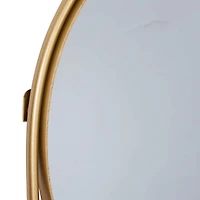 43" Gold Contemporary Metal Wall Mirror