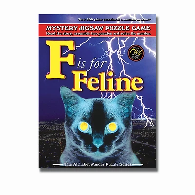 F is for Feline Murder Mystery Jigsaw Puzzle: 1000 Pcs