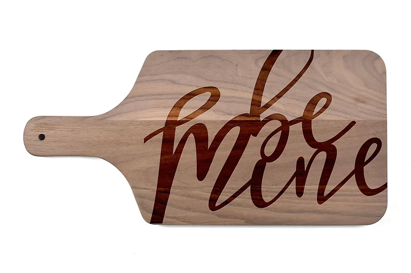 Be Mine Walnut Paddle Cutting Board