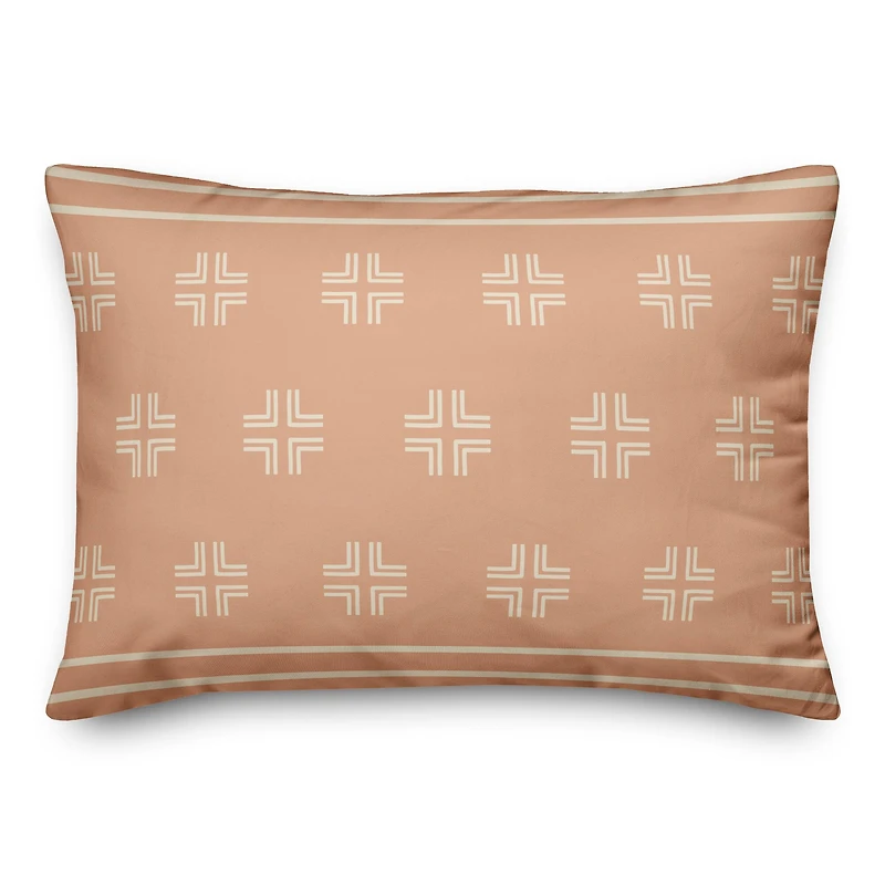 Blush Mudcloth 14" x 20" Throw Pillow