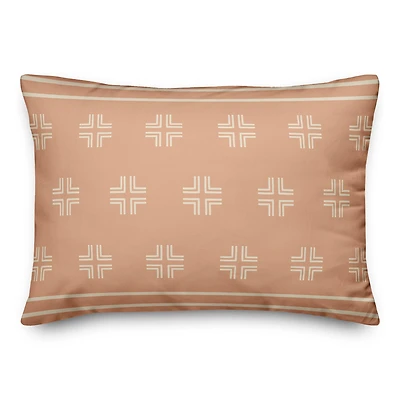 Blush Mudcloth 14" x 20" Throw Pillow