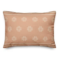 Blush Mudcloth 14" x 20" Throw Pillow