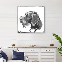 German Wire Haired Pointer Canvas Giclee