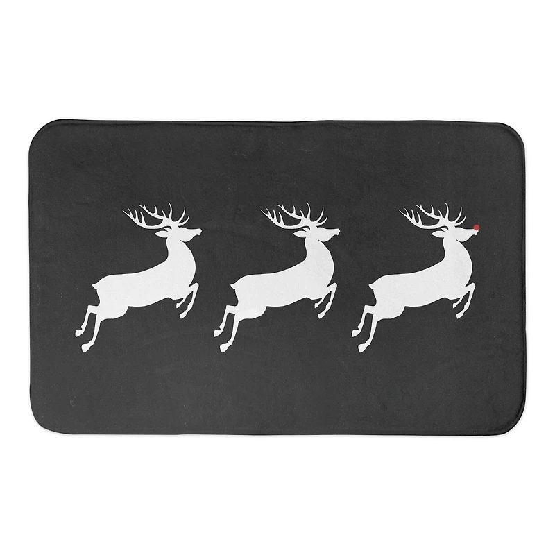 Designs Direct Reindeer Line Bath Mat, 34" x 21"