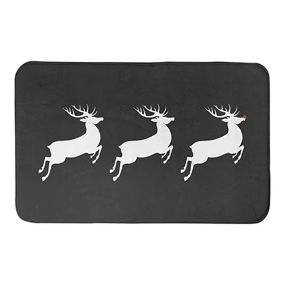 Designs Direct Reindeer Line Bath Mat, 34" x 21"