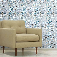 RoomMates Mod Faces Peel & Stick Wallpaper