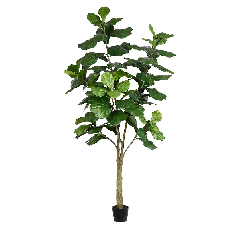 7ft. Potted Artificial Fiddle Tree