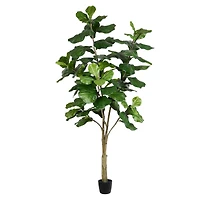 7ft. Potted Artificial Fiddle Tree