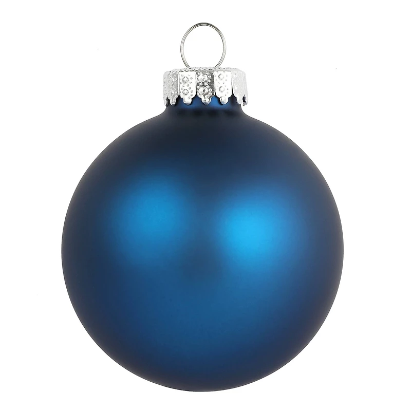 4 Pack 3.1" Satin Glass Ball Ornaments by Ashland