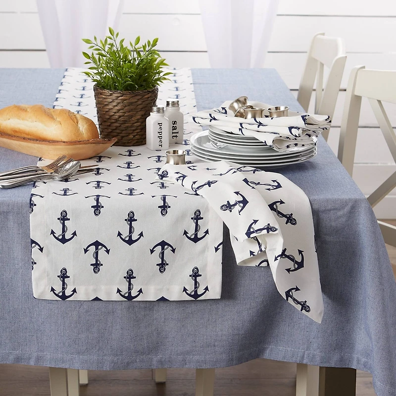 DII® Anchors Away Maritime Spread Napkins, 6ct.