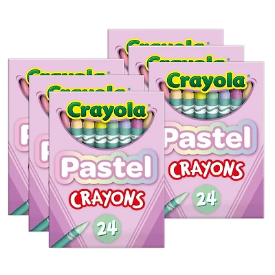 Crayola® Pastel Crayons, 6 Packs of 24