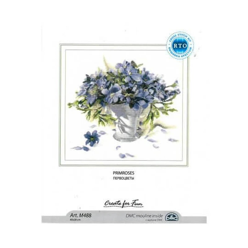 RTO Primroses Cross Stitch Kit