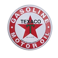 Licensed Texaco Gasoline Motor Oil Dome Metal Sign
