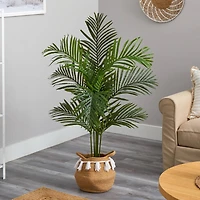 4ft. Artificial Paradise Palm Tree with Basket
