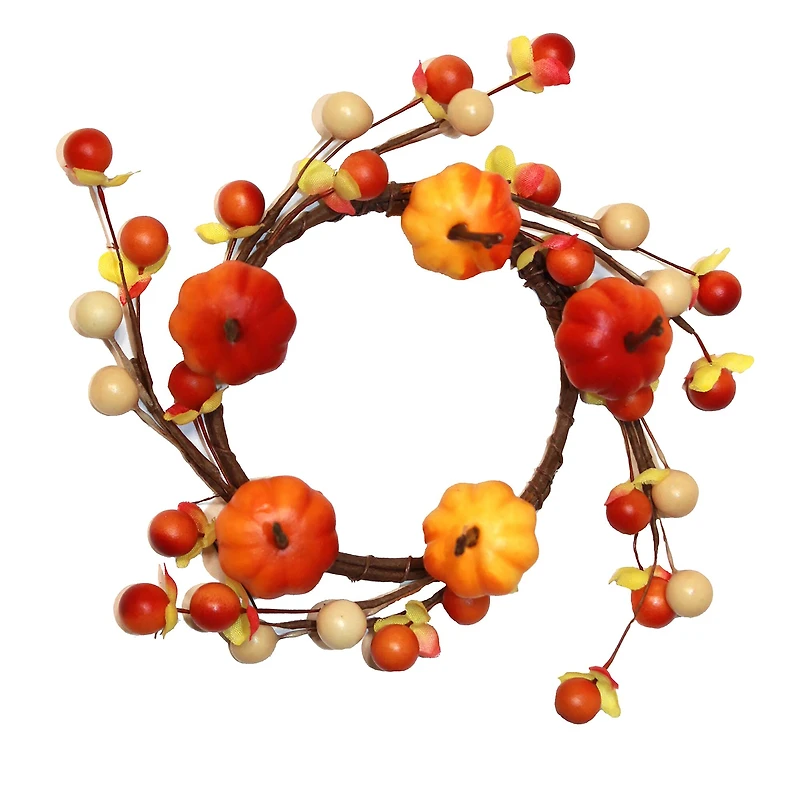 3.25" Inner Diameter Mini Pumpkin Pillar Candle Rings