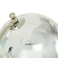 13" Silver Ceramic Glam Globe