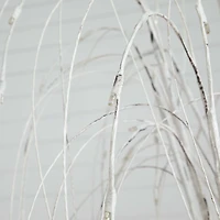 6ft. Pre-Lit White Weeping Willow Artificial Christmas Tree, Warm White LED Lights