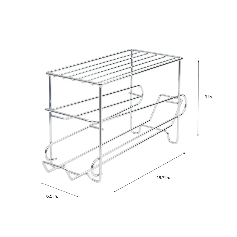 Organize It All 12 Can Organizer Rack in Chrome