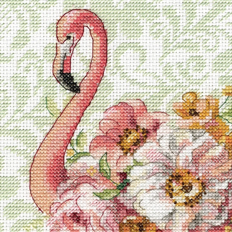 Dimensions® Floral Flamingo Counted Cross Stitch Kit