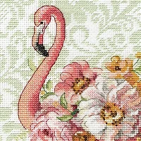 Dimensions® Floral Flamingo Counted Cross Stitch Kit