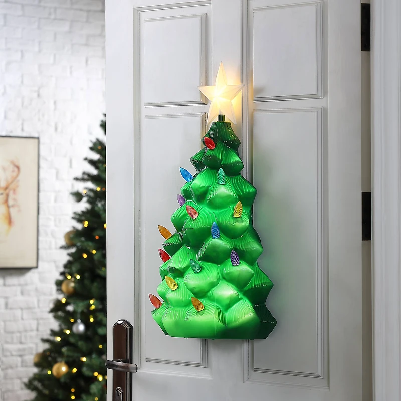 24" Outdoor Lit Blow Mold Tree