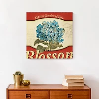 Let It Blossom 16" x 16" Canvas Wall Art