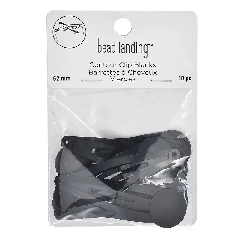 Contour Clips with 18mm Circle Blanks