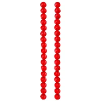 Ruby Cut Glass Round Beads, 10mm by Bead Landing™