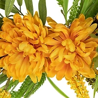 22" Peonies Artificial Fall Harvest Twig Wreath