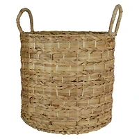 Round Natural Woven Water Hyacinth Storage Baskets, 3ct.