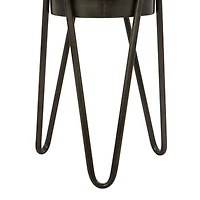 The Novogratz Black Metal Modern Planter Set