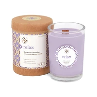 Root Candles Seeking Balance® Relax: Geranium Lavender Jar Candle