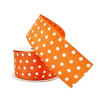1.5" x 3yd. Sheer Wired Polka Dot Ribbon by Celebrate It