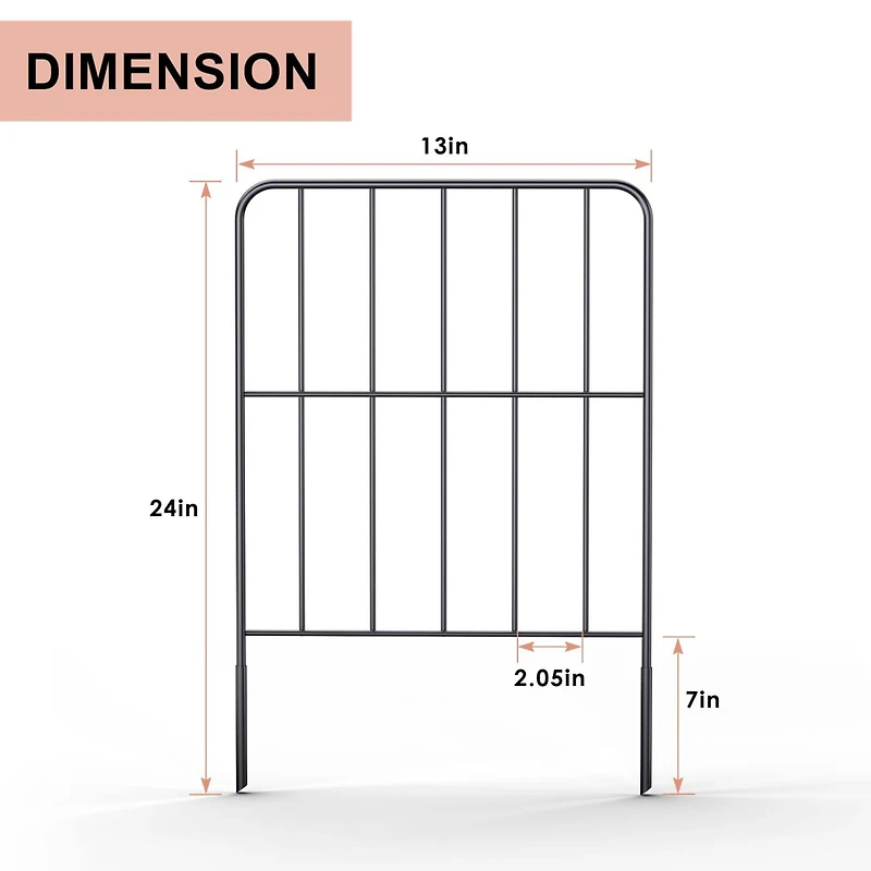 NEX™ Garden Fence with Rectangle Metal Wire, 25ct.