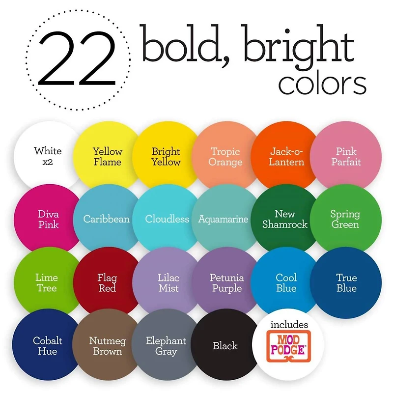 Apple Barrel® Art Lessons Paint & Brush 34 Piece Set