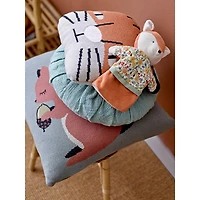 Hello Honey® 12.5" Wood Stool with Rattan Legs