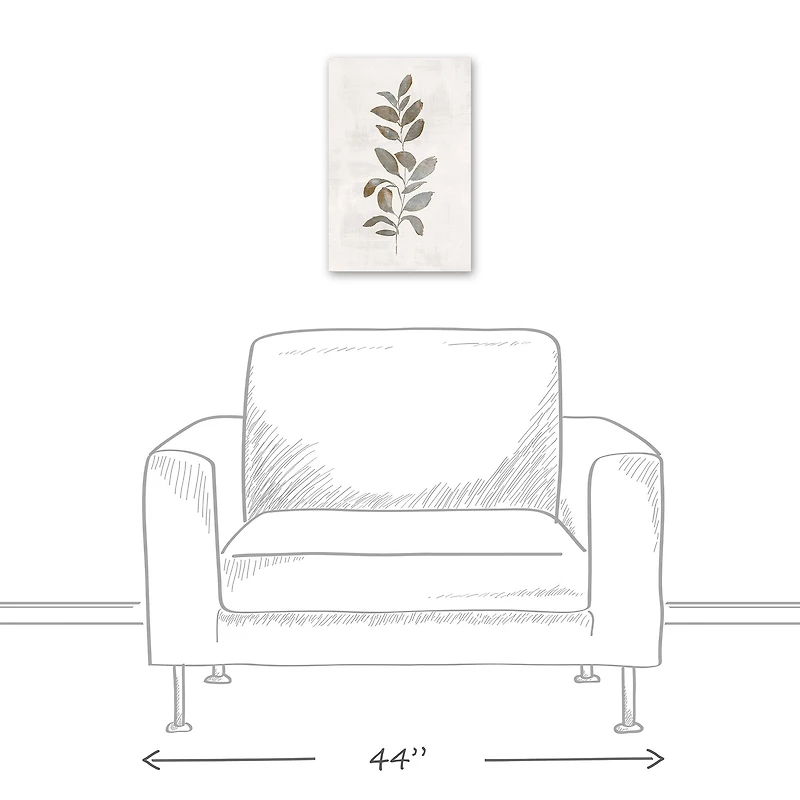 Warm Leaves 12" x 18" Canvas Wall Art