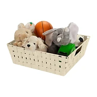 Simplify Ivory Large Storage Shelf Tote Set