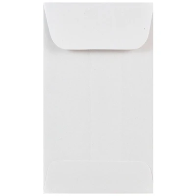 JAM Paper White #3 Coin Business Commercial Envelopes