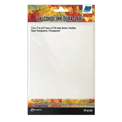 Tim Holtz® Alcohol Ink Dura-Lar® Clear Film, 10ct.