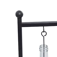 36" Black Iron Farmhouse Candle Holder Lantern