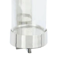 Silver Aluminum Contemporary Wall Sconce, 16" x 5" x 7"