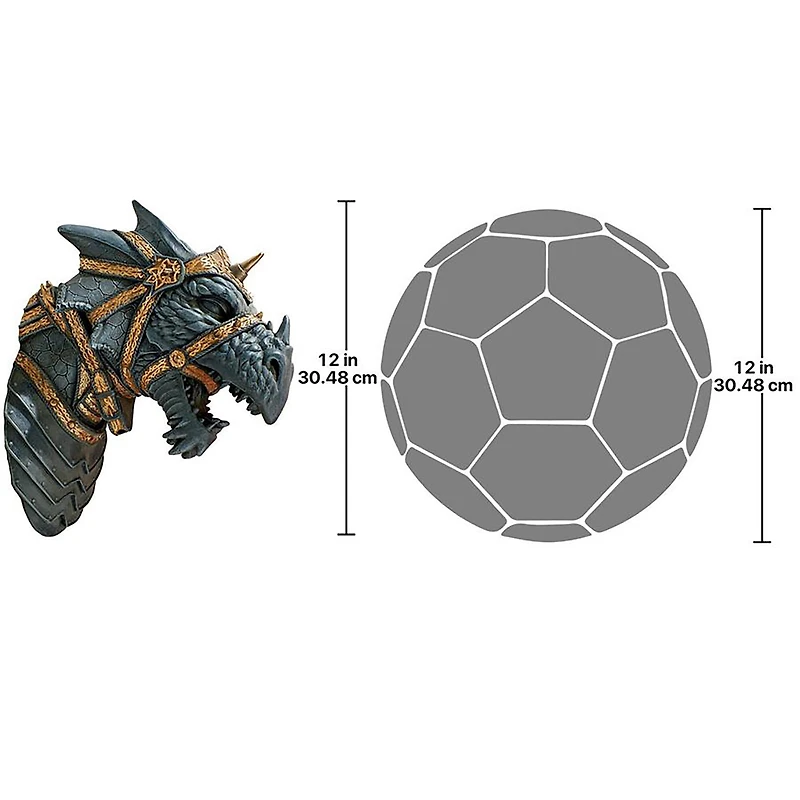 Design Toscano 12" War Dragon Wall Sculpture