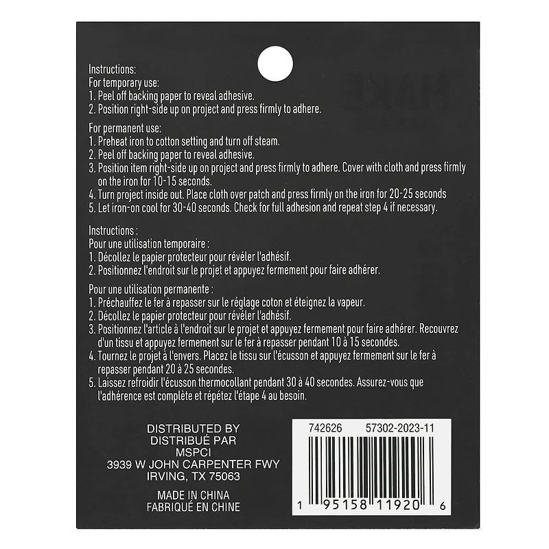 Iron-On & Adhesive Butterfly Embroidered Patch by Make Market®