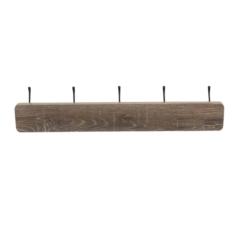 Household Essentials 5 Hook Wall Mounted Coat Rack